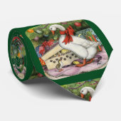 kerstgans stropdas (Opgerold)