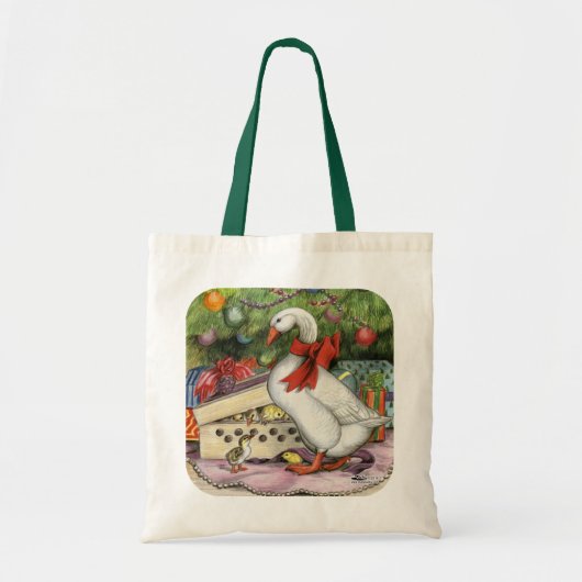 kerstgans tote bag (Voorkant)
