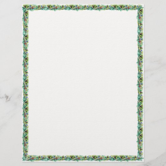 Kerstgarland Briefpapier (Voorkant)