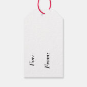 Kerstgarland Holiday Cadeaulabel (Achterkant)