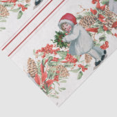 Kerstgarland meisje Pinecone Berries Tissuepapier (Detail)