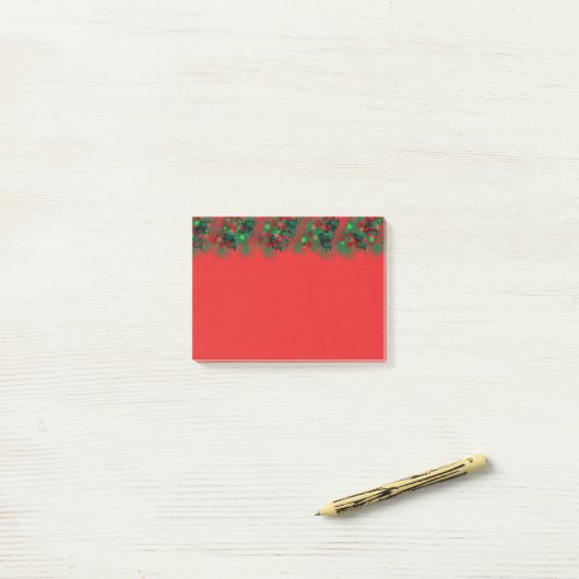 Kerstgarland Post-it-Notes Post-it® Notes (Op bureau)
