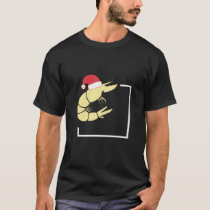 kerstgarnaal - garnaal met Santa Hat-T-shirt T-shirt