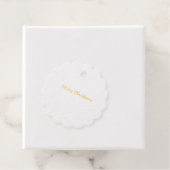 kerstgarnalen bedankjes labels (Met doos)