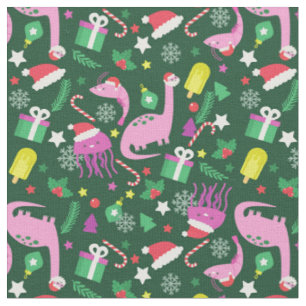 kerstgarnalen dinosaurus kwal kerstman stof