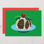 kerstgebak feestdagenkaart (Voorkant / Achterkant)