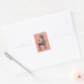 kerstgebak vierkante sticker (Envelop)