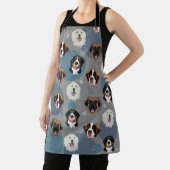 kerstgebergte honden schort (Insitu)