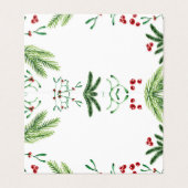 kerstgebitskaartje, escorkaart kaart (Buitenkant ongevouwen)