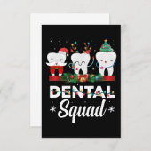 kerstgebitskleding Funny Xmas Dentist Bedankkaart (Voorkant / Achterkant)
