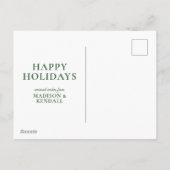 Kerstgebladerte - Liefde Feestdagenkaart (Achterkant)