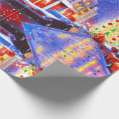 kerstgeblissen cadeaupapier (Hoek)