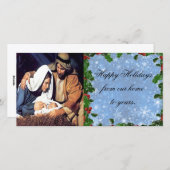 kerstgeboorte feestdagenkaart (Voorkant / Achterkant)