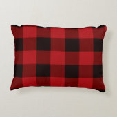 kerstgebuffel met rode buffel decoratief kussen (Achterkant)