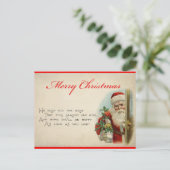 kerstgedicht voor kerstmis briefkaart (Staand voorkant)