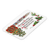 Kerstgedicht voor vrienden magneet (Linkerzijde)