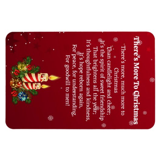 Kerstgedicht vriendschap Gift 4 x 6 Magneet (Horizontaal)