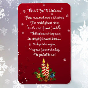 Kerstgedicht vriendschap Gift 4 x 6 Magneet