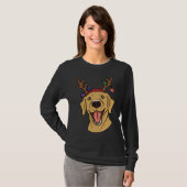 kerstgeel lab Tri Blend T-shirt (Voorkant volledig)
