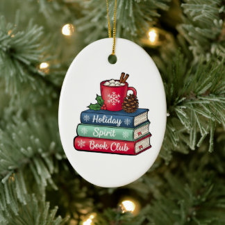 Kerstgeest Boek Club Ornament | Boekliefhebbers