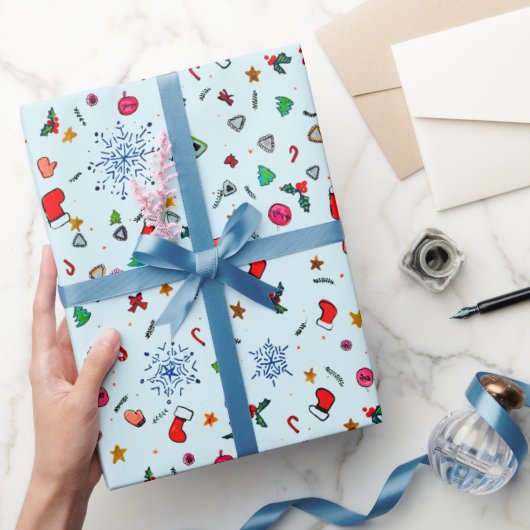 kerstgeest cadeaupapier (Geschenken)