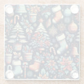 kerstgeest glazen onderzetter (Achterkant)