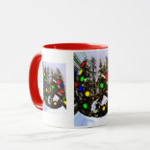 kerstgeest mok (Voorkant links)