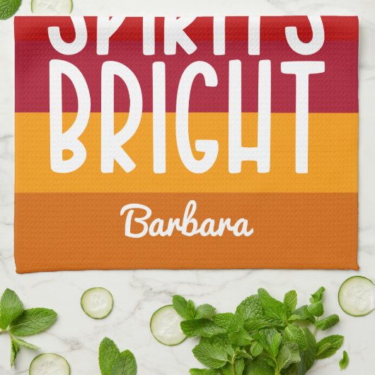 Kerstgeest verhogen Aangepaste Thanksgiving Theedoek (Gevouwen)