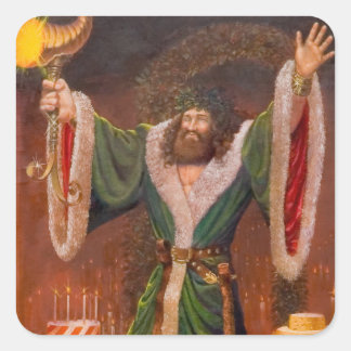Kerstgeest Vierkante Sticker