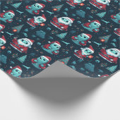 Kerstgeesten Cadeaupapier (Hoek)