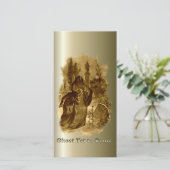 Kerstgeesten - kerstcadeau feestdagenkaart (Staand voorkant)