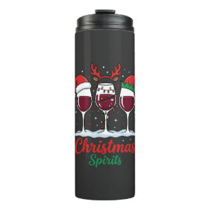 Kerstgeesten Rode Wijn Glazen Thermosbeker