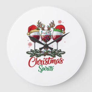 Kerstgeesten Wijn Glazen Rendier Geweien Pi Grote Klok