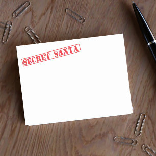 Kerstgeheim Santa Holiday Gift Rood en Wit Post-it® Notes
