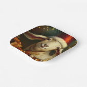 Kerstgeit 3 papieren bordje (Gebogen)