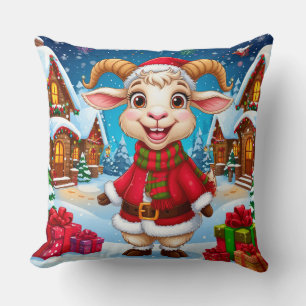 🐐 Kerstgeit Cadeau Voor Jaar Van De Geit 2027 Kussen