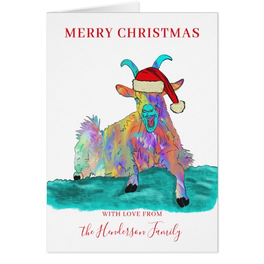 kerstgeit grappig sintergepersonaliseerd (Voorkant)