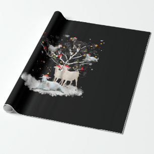 kerstgeit in de boom Funny Santa Goat Lover Gift Cadeaupapier