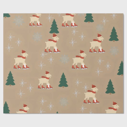 Kerstgeit Inpakpapier (Vlak)