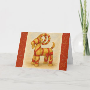 Kerstgeit Julbock Kaart