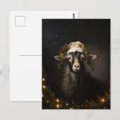 Kerstgeit Kerstlicht Briefkaart (Voorkant / Achterkant)