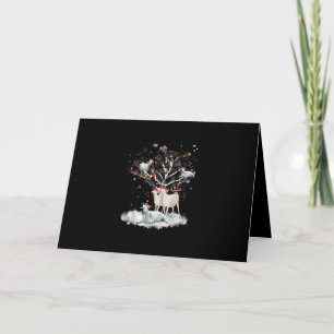 Kerstgeit Op Boom Grappige Kerstman Geit Liefhebbe Feestdagen Kaart