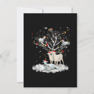 Kerstgeit Op Boom Grappige Kerstman Geit Liefhebbe Kaart