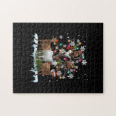 Kerstgeit op de Boom Santa Goat Lover Legpuzzel (Horizontaal)
