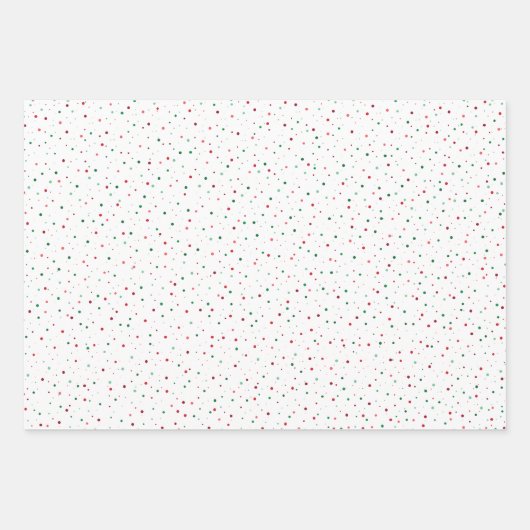 kerstgekleurd sneeuwpakpapier voor stippen inpakpapier vel (Voorkant 2)