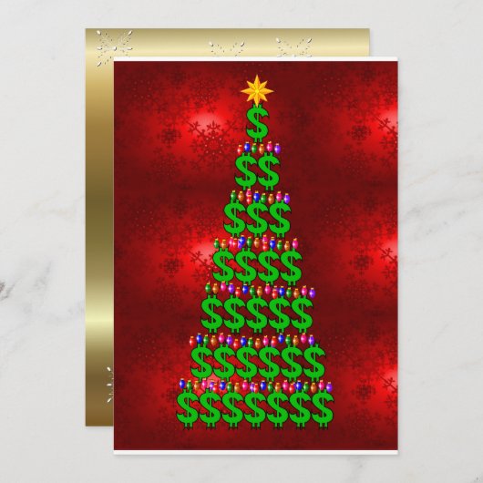 Kerstgeld Kaart (Voorkant / Achterkant)