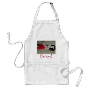 Kerstgeloof Kitty Cat Standaard Schort