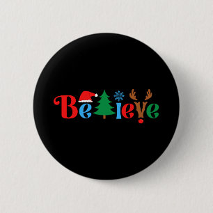 Kerstgeloof Ronde Button 5,7 Cm