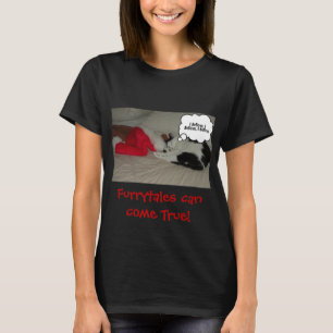 Kerstgeloof Zwarte en Witte Keuten T-shirt