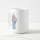 Kerstgember Jar Koffiemok (Voorkant links)